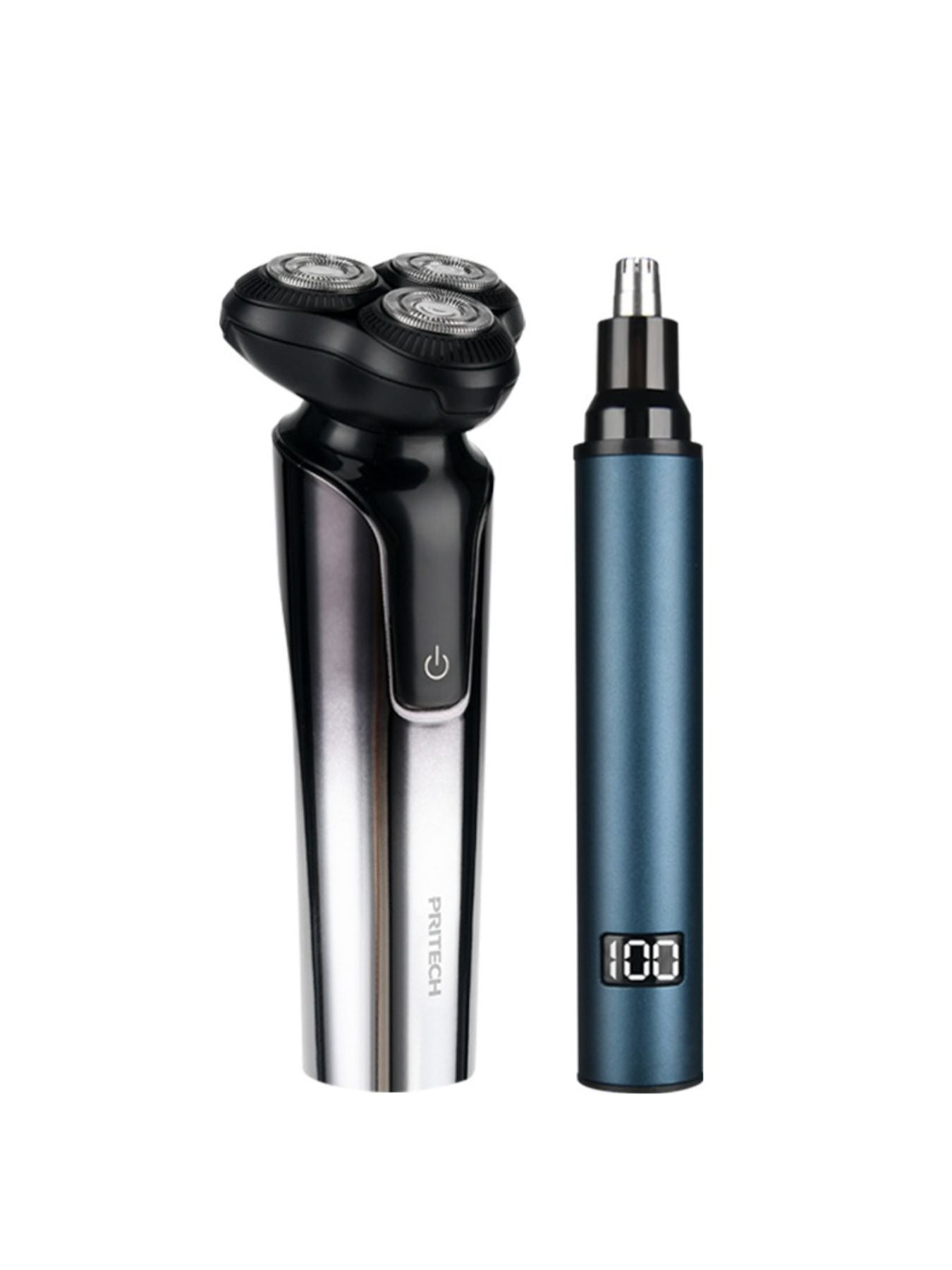 Rotary Rechargeable Electric Shaver and  Nose Hair Trimmer Unique Oils
