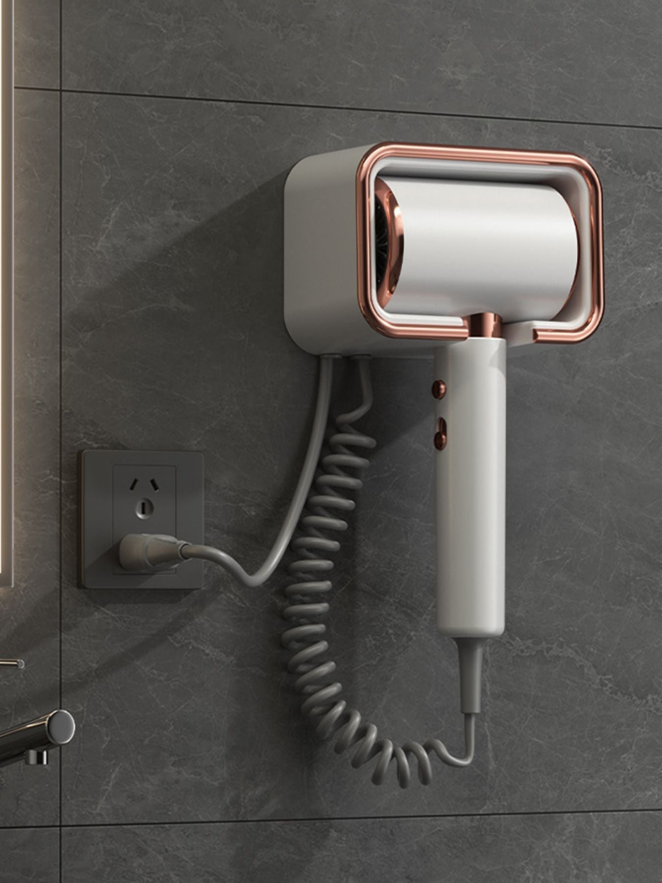 Wall-Mounted Household Hair Dryer Unique Oils