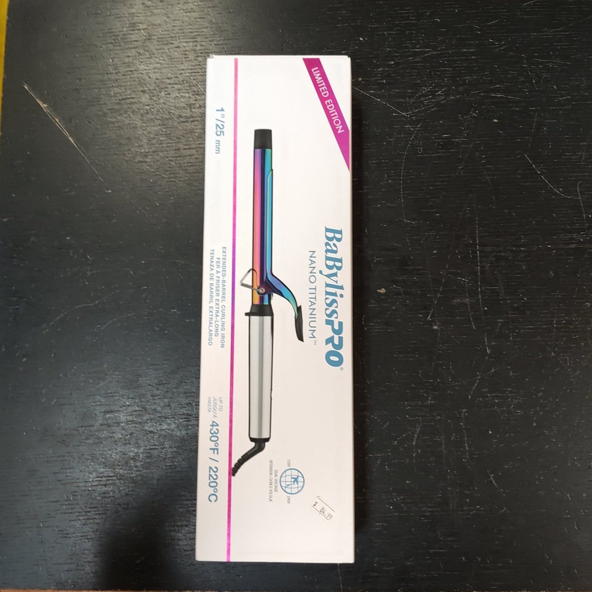 Babyliss Iridescent Extended Barrel Curling Iron 1" VIP Extensions