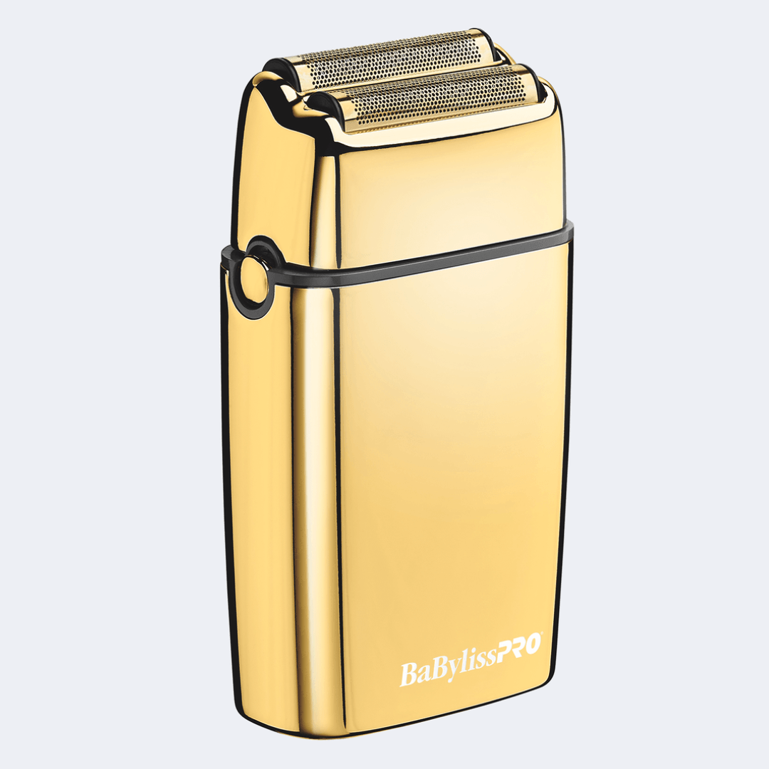 BaBylissPRO® FOILFX02™ Cordless Gold Metal Double Foil Shaver Certified Clippers