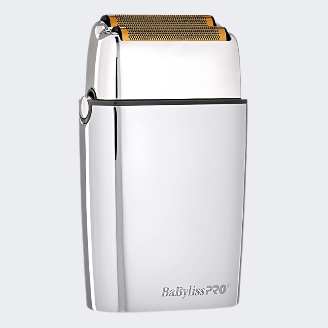 BaBylissPRO® FOILFX02™ Cordless Silver Metal Double Foil Shaver Certified Clippers