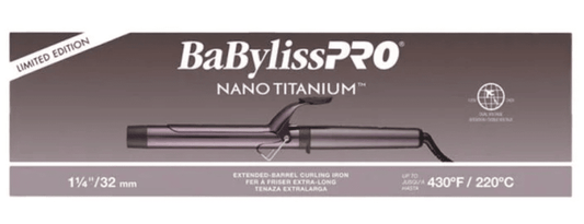 BaBylissPRO Nightfall 1.25" Extended Barrel Curling Iron (Purple) VIP Extensions