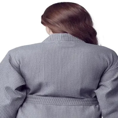 Knee-Length Waffle Robe for Women Lotus Linen