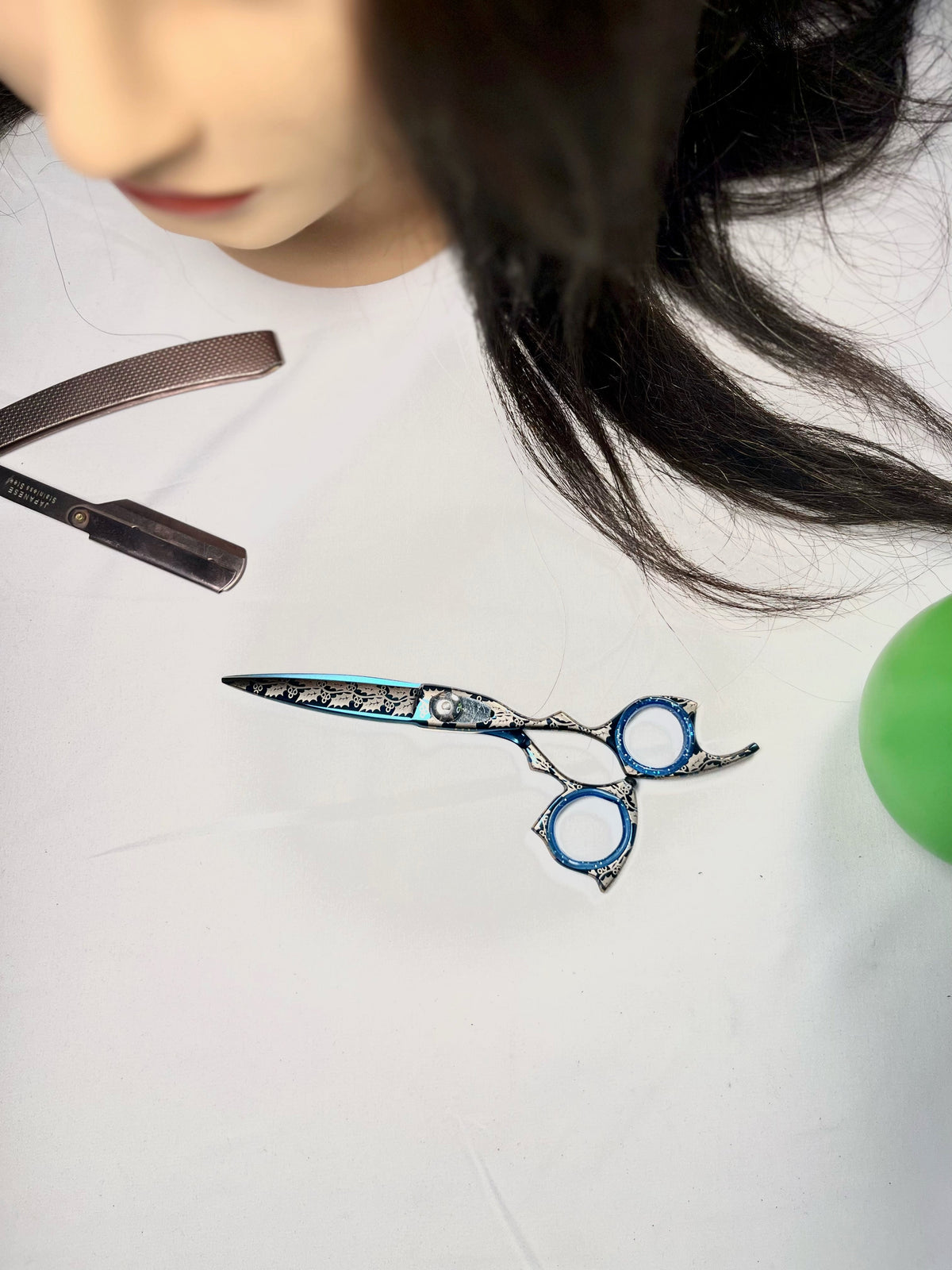 Blue Floral Shear Tamsco Precision Tools