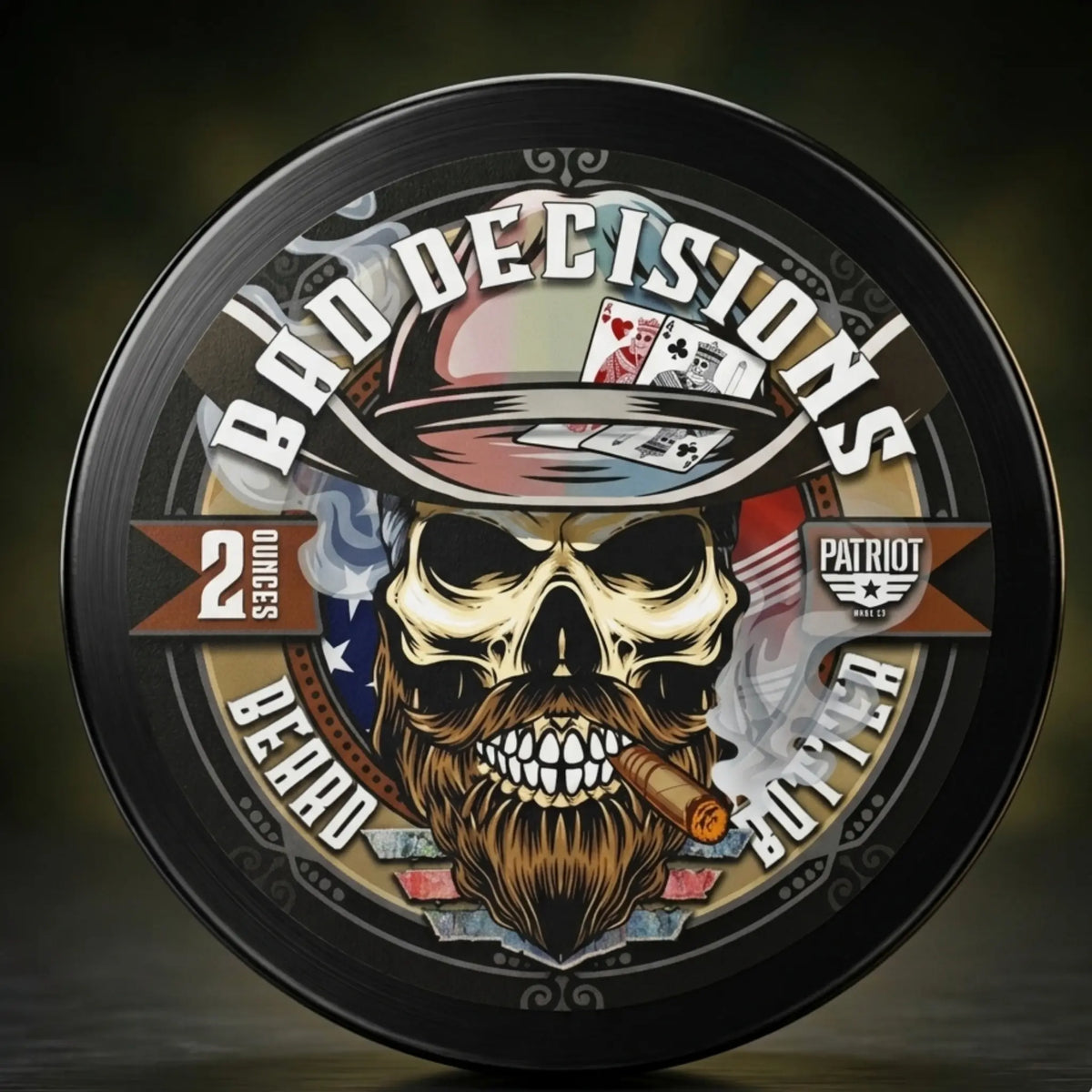 Bad Decisions Beard Butter Whiskey and Bourbon Patriot And Company