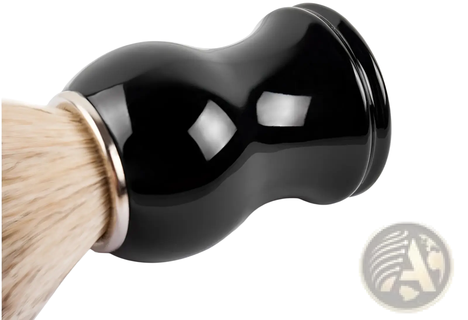 Badger Hair Shaving Brush with Black Ceramic Handle ARBA Global
