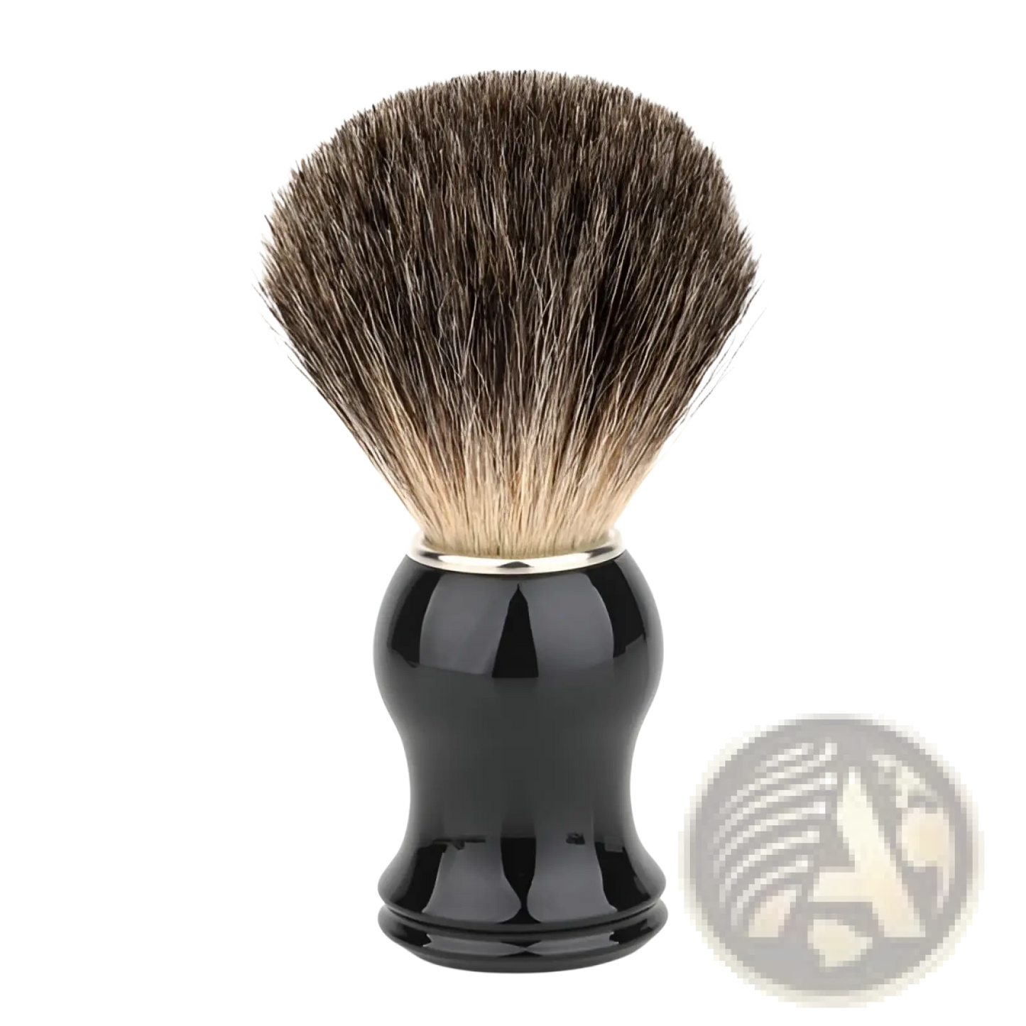 Badger Hair Shaving Brush with Black Ceramic Handle ARBA Global