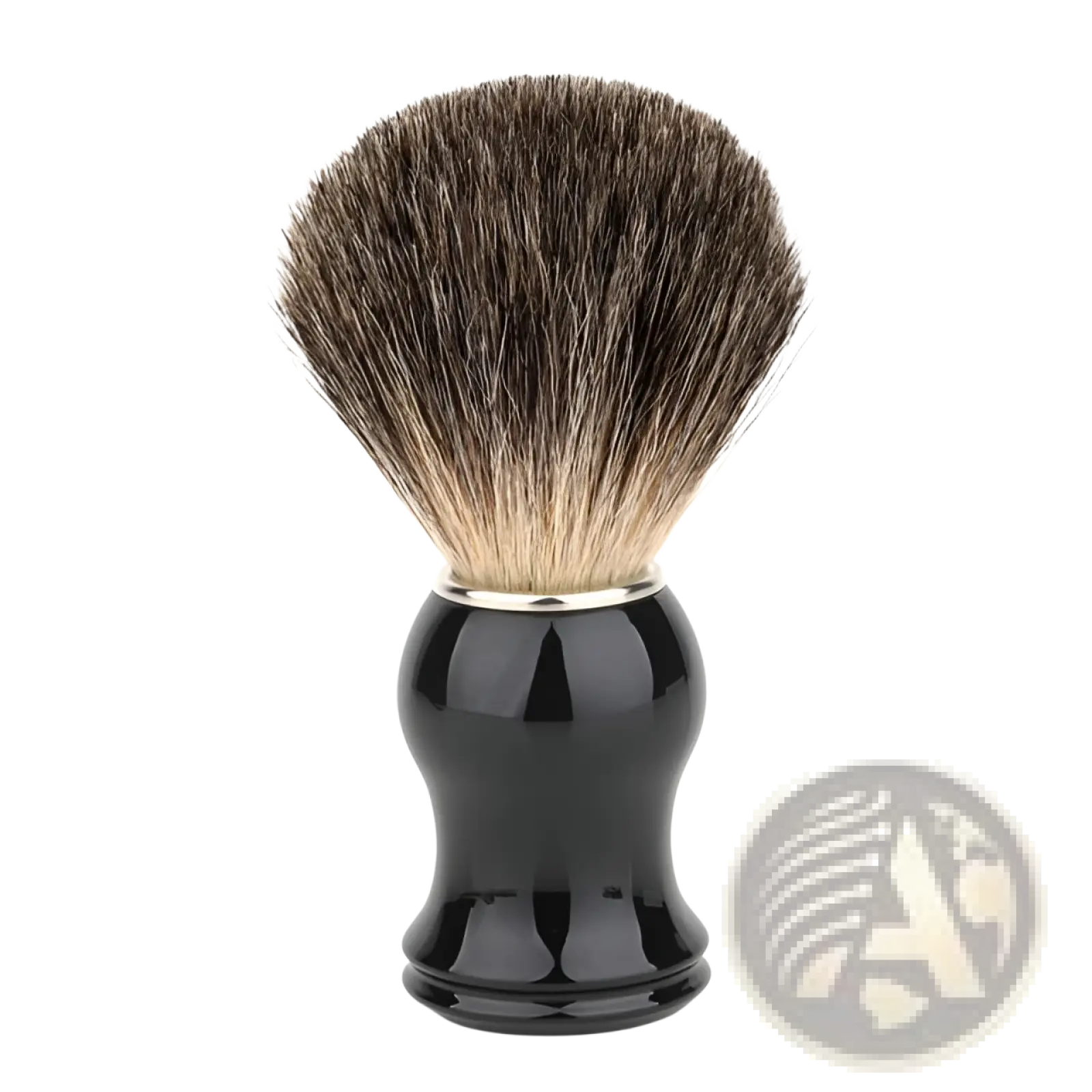Badger Hair Shaving Brush with Black Ceramic Handle ARBA Global