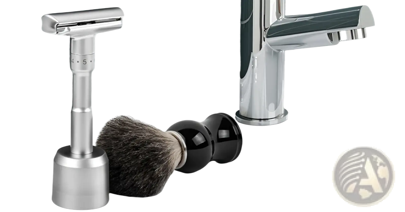 Badger Hair Shaving Brush with Black Ceramic Handle ARBA Global