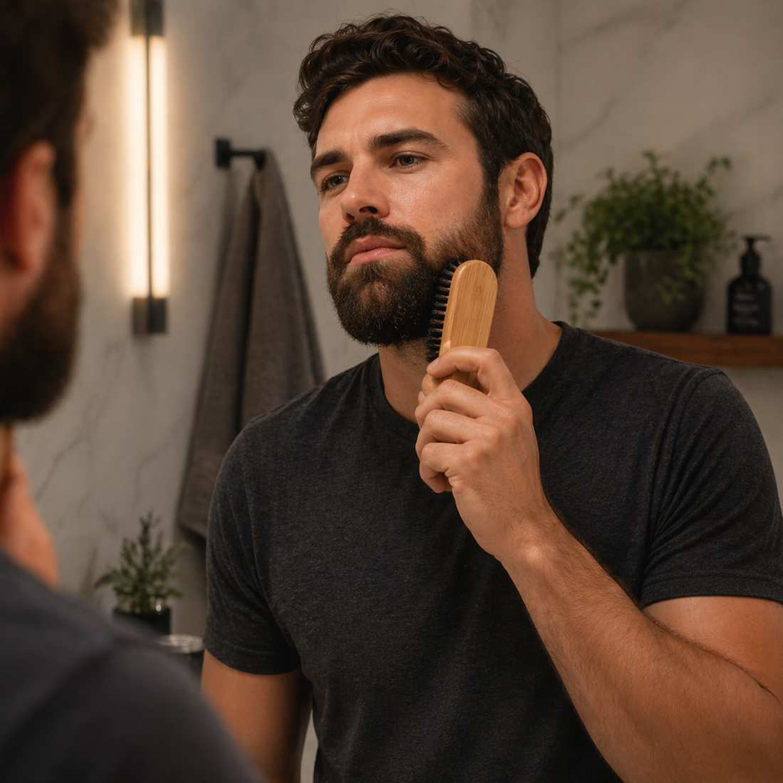 Bamboo Beard Brush Duo Shave Essentials