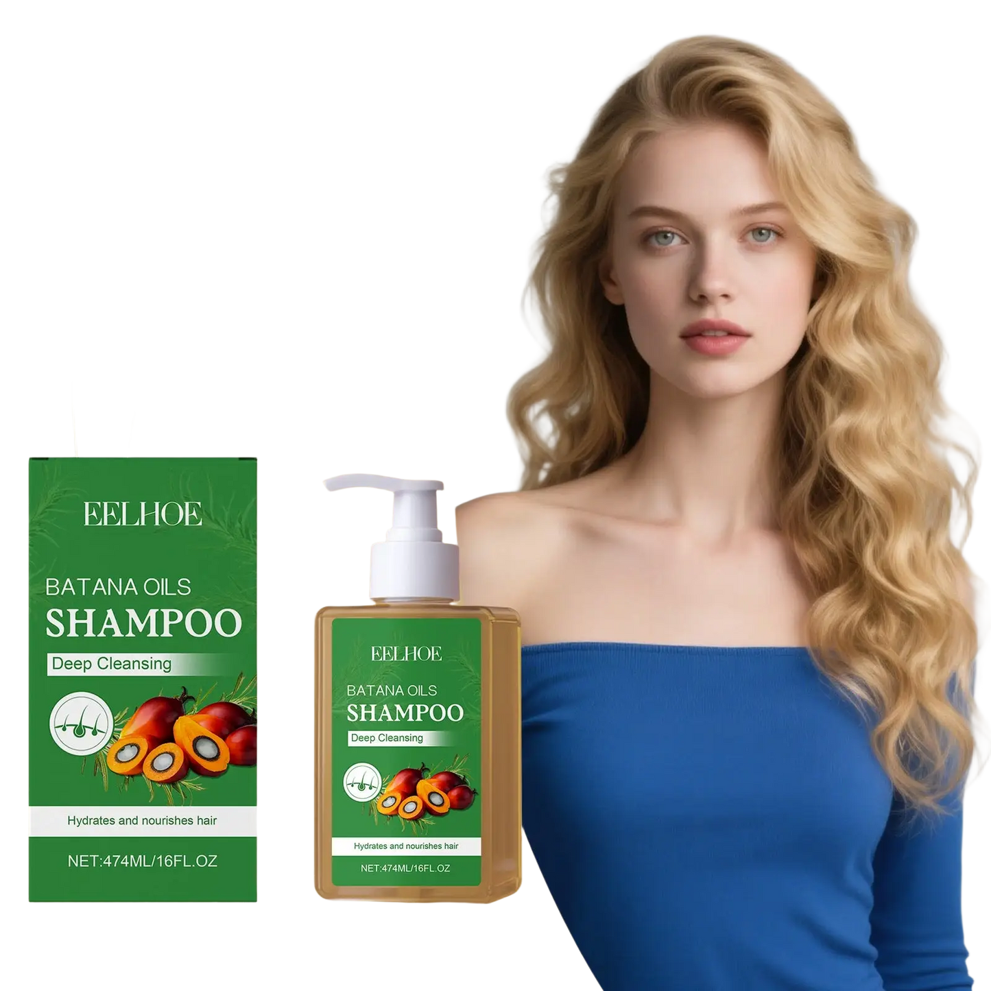 Batana Oil Shampoo for Blonde and Wavy Hair 55ml ARBA Global