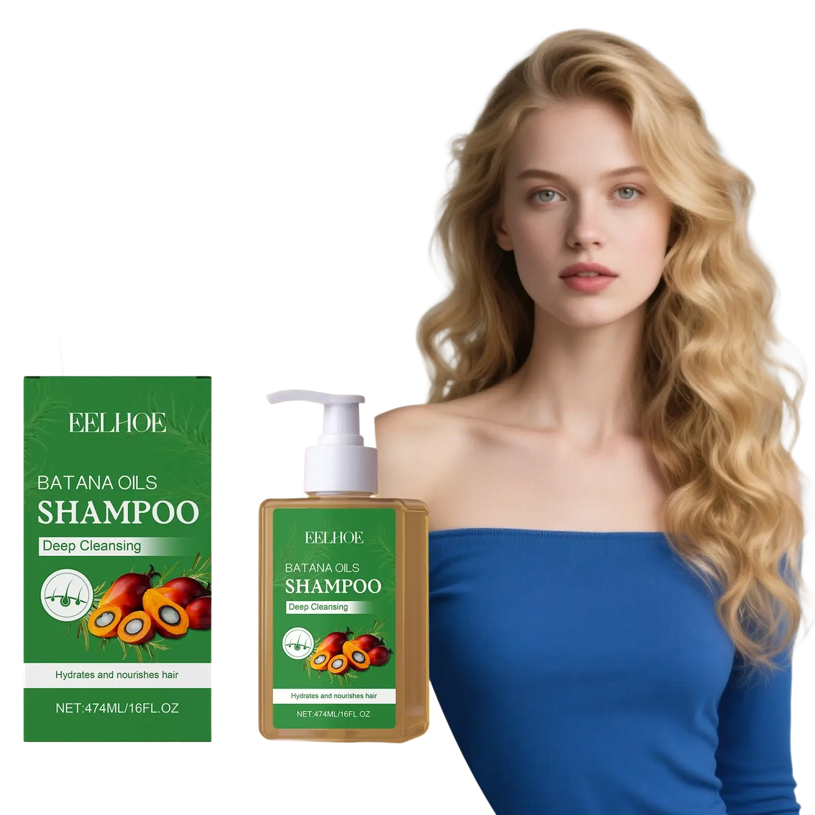 Batana Oil Shampoo for Blonde and Wavy Hair 55ml ARBA Global