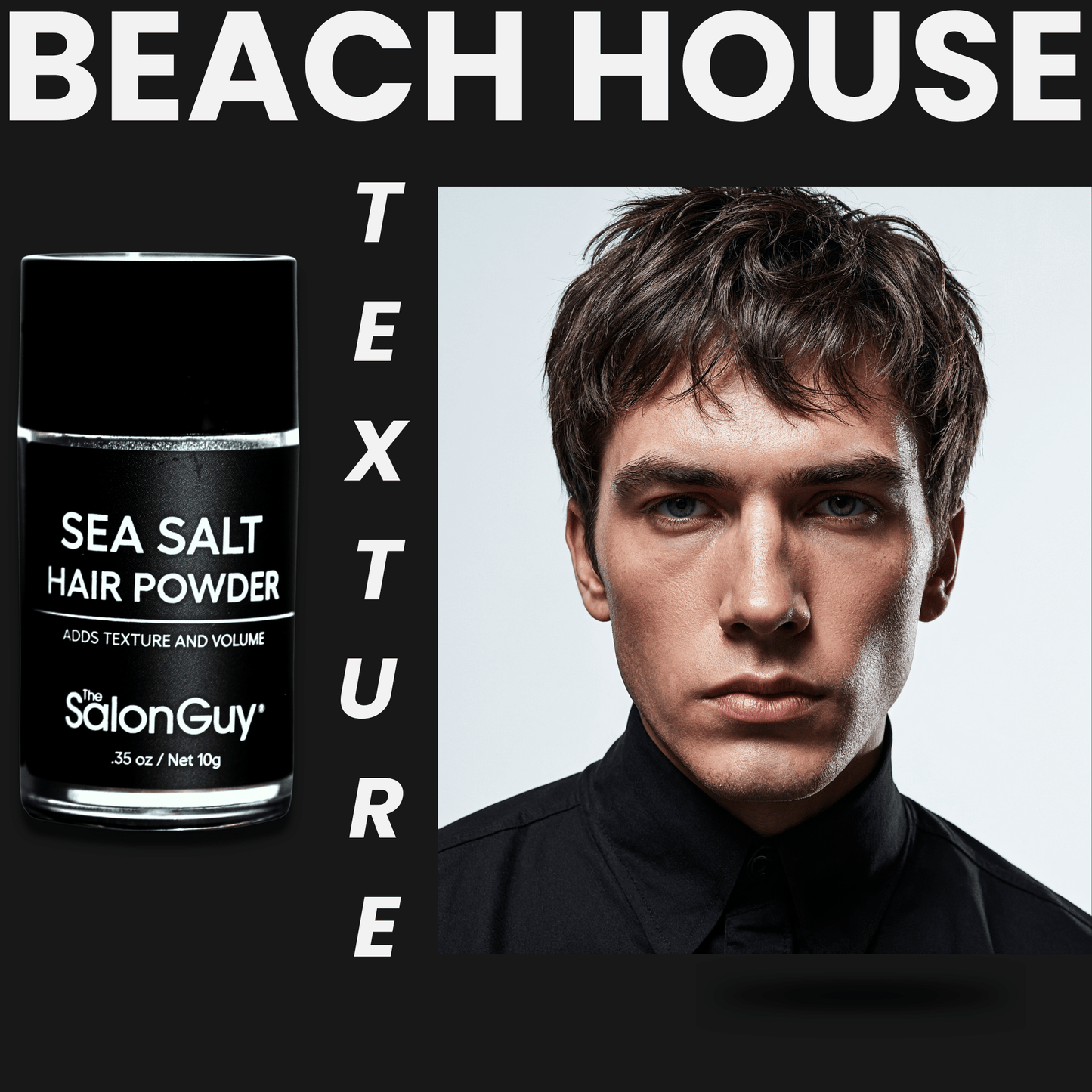 Beach House Sea Salt Hair Powder – Volumizing Matte Texture Powder for Fine or Oily Hair