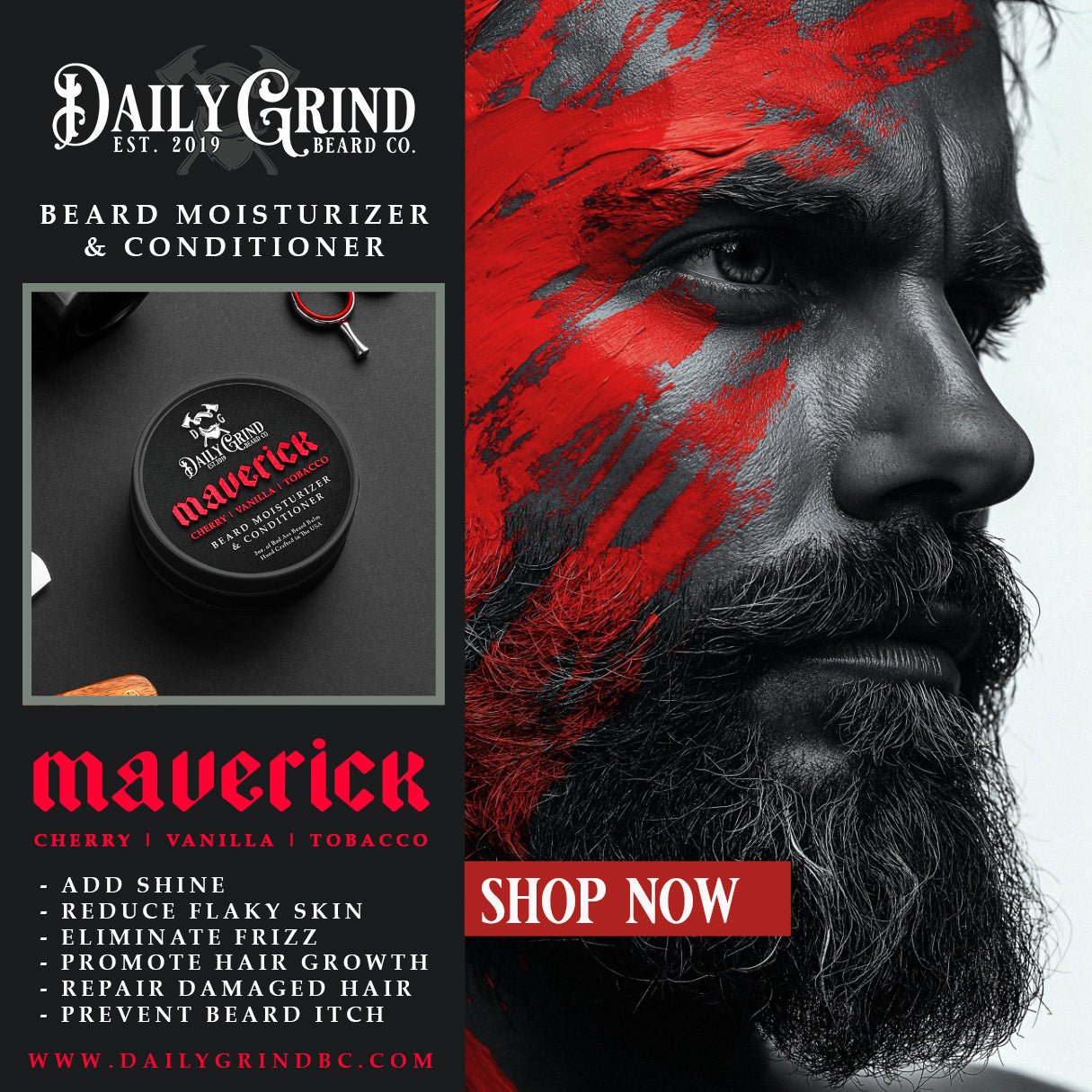 Beard Balm - Maverick Beard Moisturizer & Conditioner Daily Grind