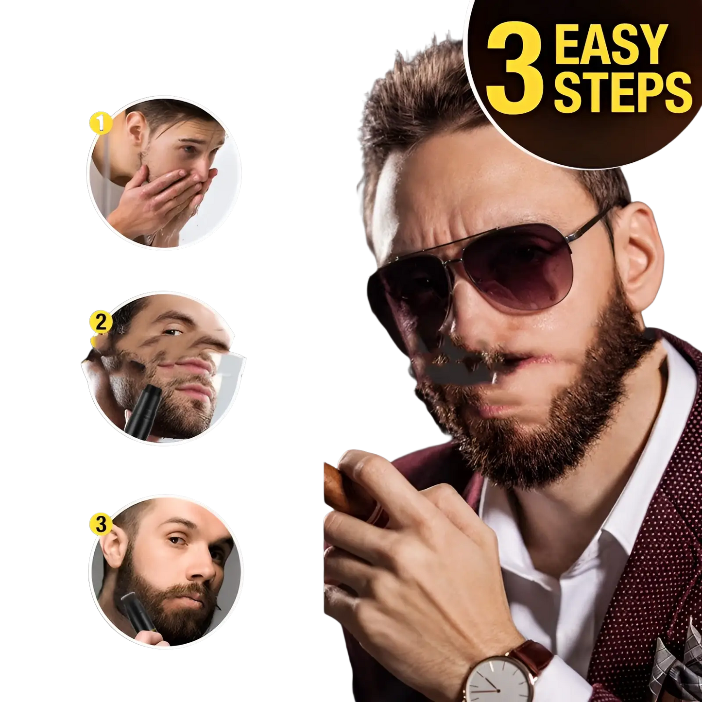 Beard Filler Stick Hair Thickening Styling Pen ARBA Global