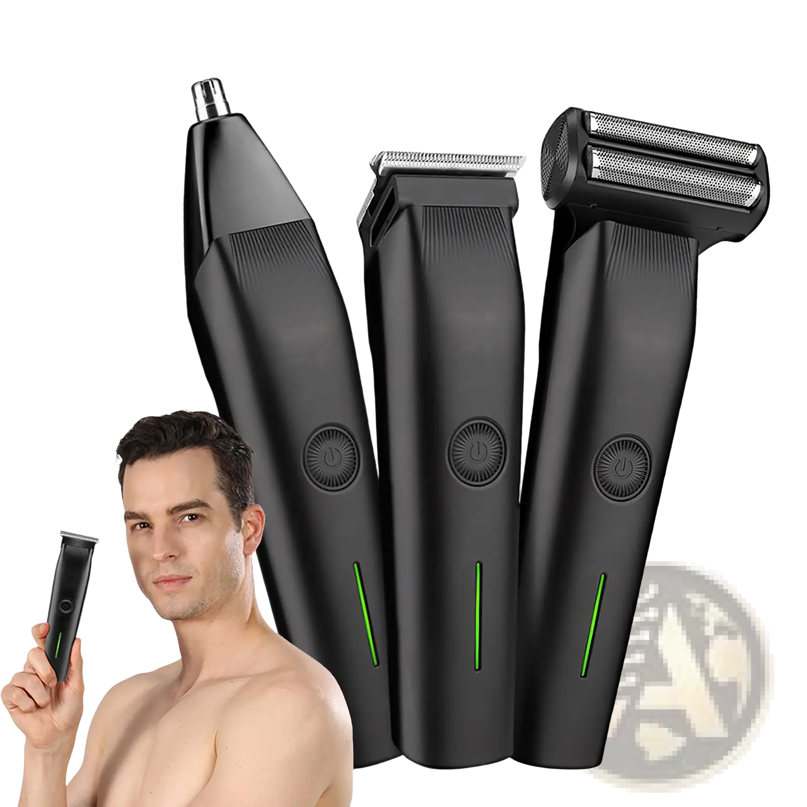 Beard Trimmer 3 in 1 Mens Grooming Kit and Hair Clippers ARBA Global