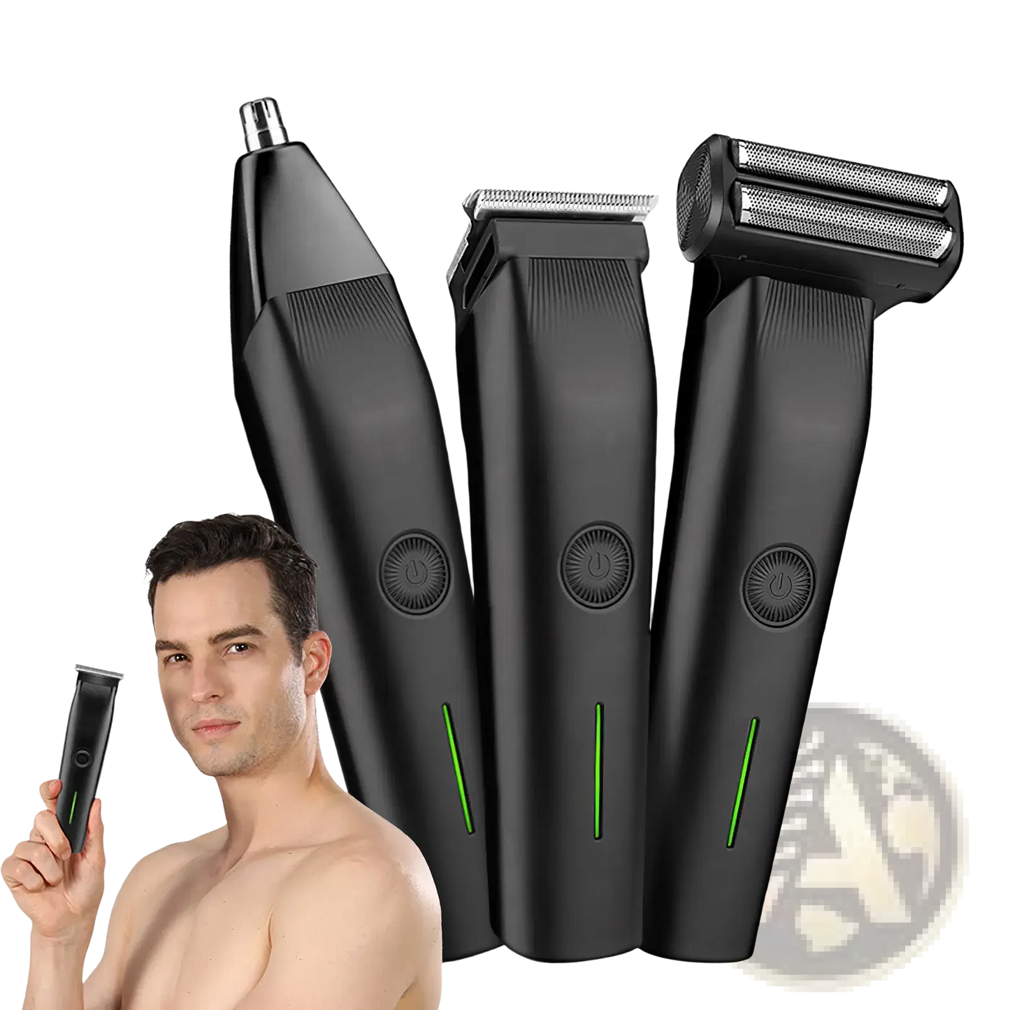 Beard Trimmer 3 in 1 Mens Hair Clipper Grooming Kit ARBA Global