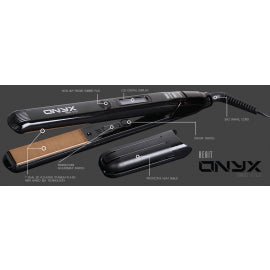 Beaut Allure Onyx Nanosilk Flat Iron, 450°F, 1" VIP Extensions