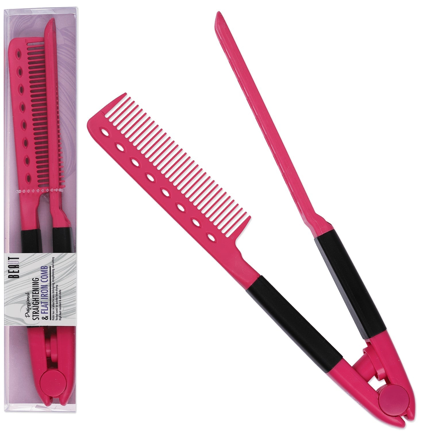 Beaut Flat Iron Comb VIP Extensions