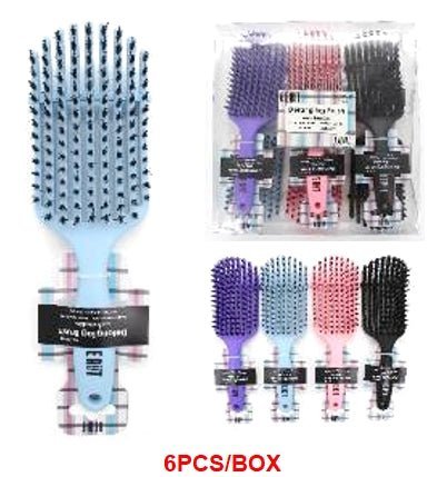 Beaut Flexible Paddle Detangling Vent Hair Brush with Bristles VIP Extensions
