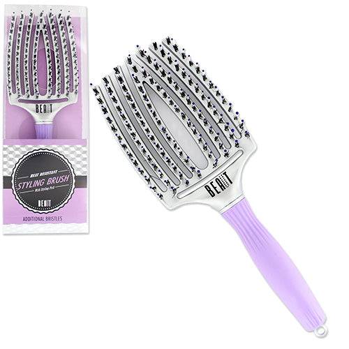 Beaut Heat Resistant Styling Brush with Styling Pick VIP Extensions