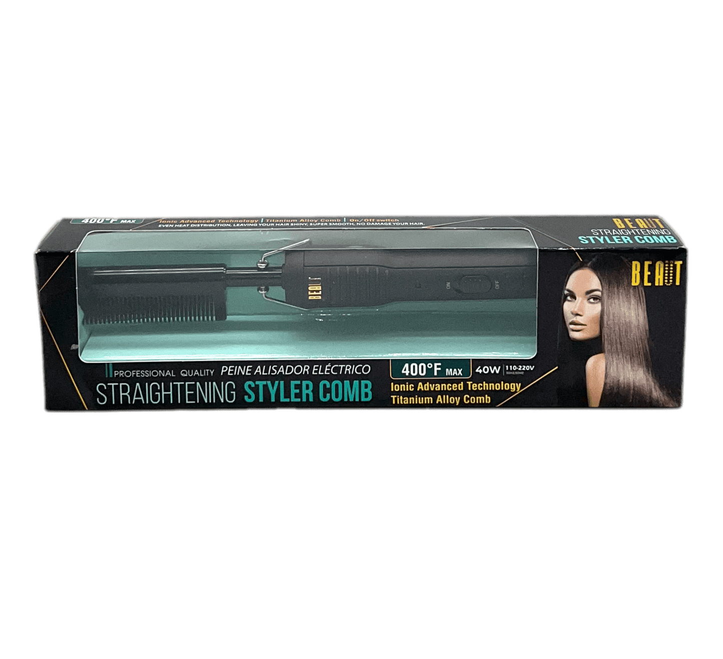 Beaut Straightening Styler Comb 400°F Max VIP Extensions