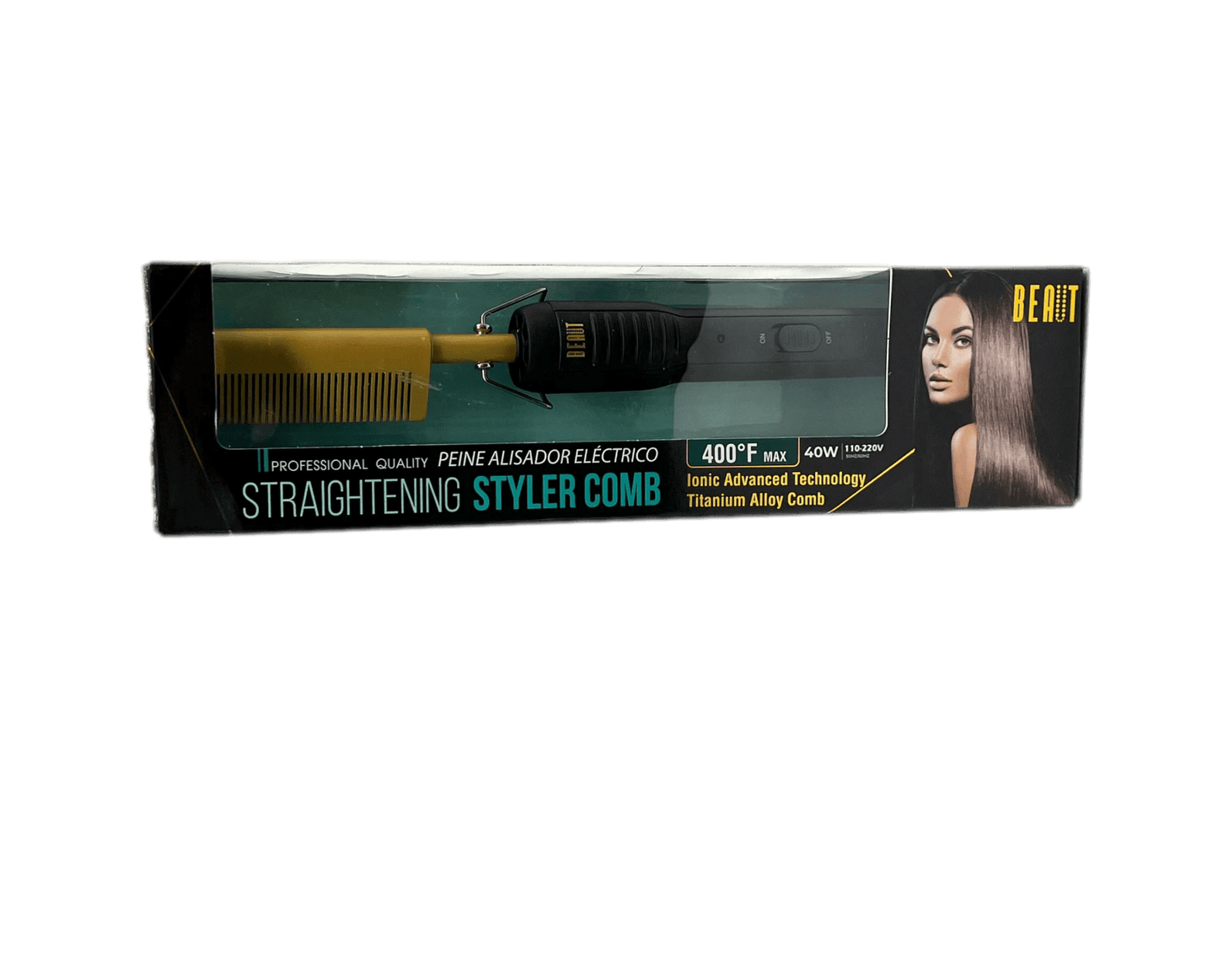 Beaut Straightening Styler Comb 400°F Max VIP Extensions