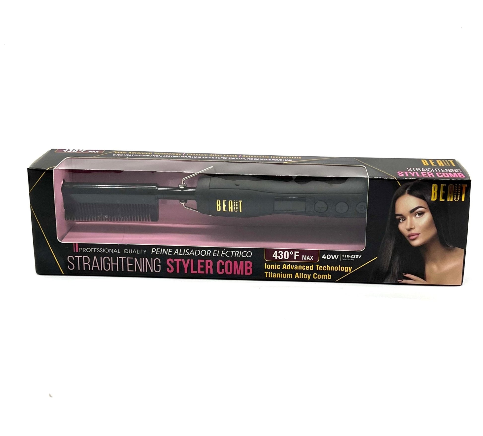 Beaut Straightening Styler Comb 430°F Max VIP Extensions