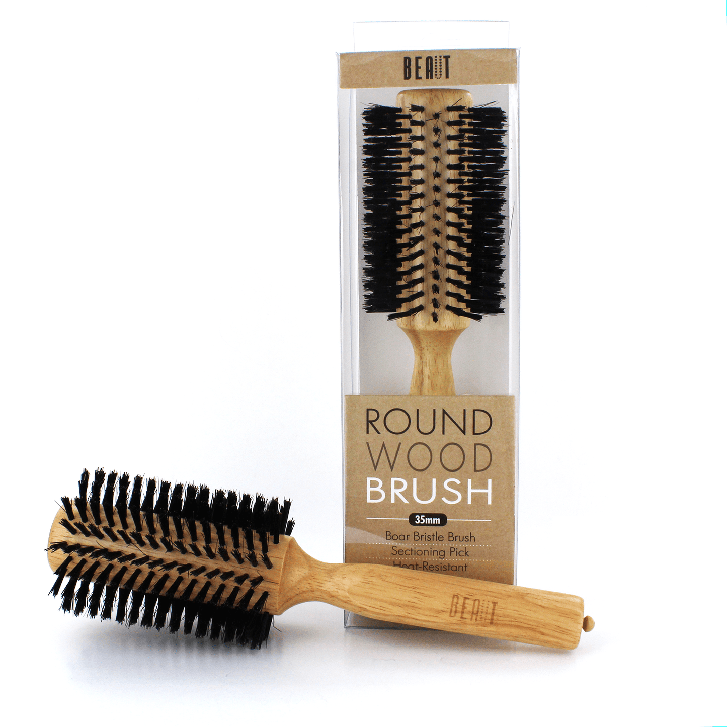 Beaut Wood Round Brush VIP Extensions