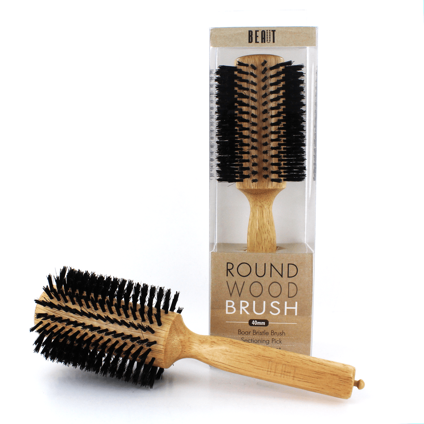 Beaut Wood Round Brush VIP Extensions