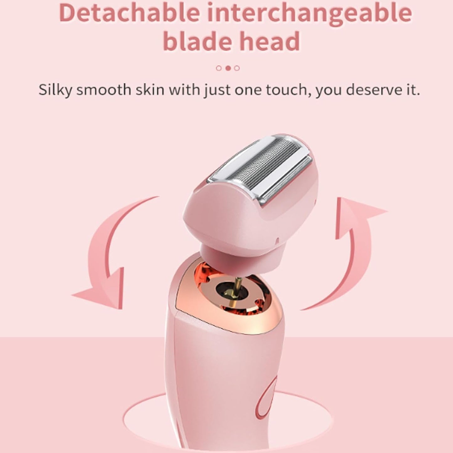Beauty Bloom Electric Razor, Smoothshave Razor for Women, Smooth ShaveRazor, Omicove Goddess Shaver, Electric Shaver for Women,2 in 1 Wet Dry WaterproofRazor (Blue) 7DAY'S