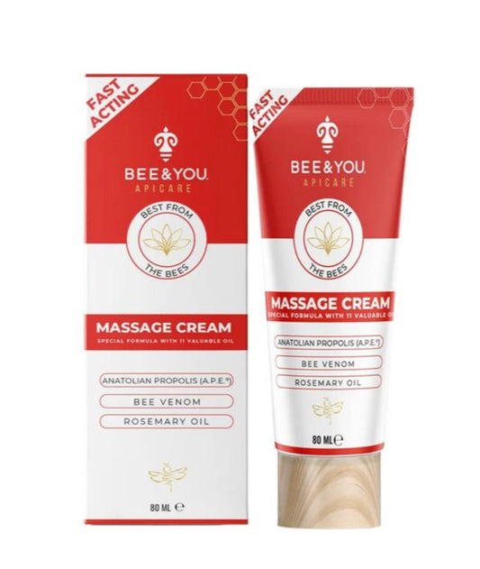 Bee & You Massage Cream with Propolis, Bee Venom & 11 Herbal Oils, 2.7 fl oz VIP Extensions