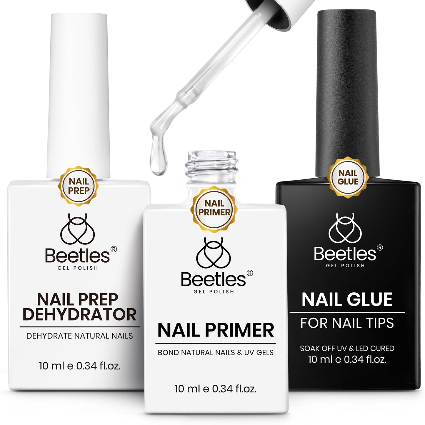 beetles Gel Polish No Wipe Gel Top Coat - Clear Color Top Coat Gel Nail Polish Shine Finish and Long Lasting, Soak Off Nail Lamp, 15ml Gift for Girls