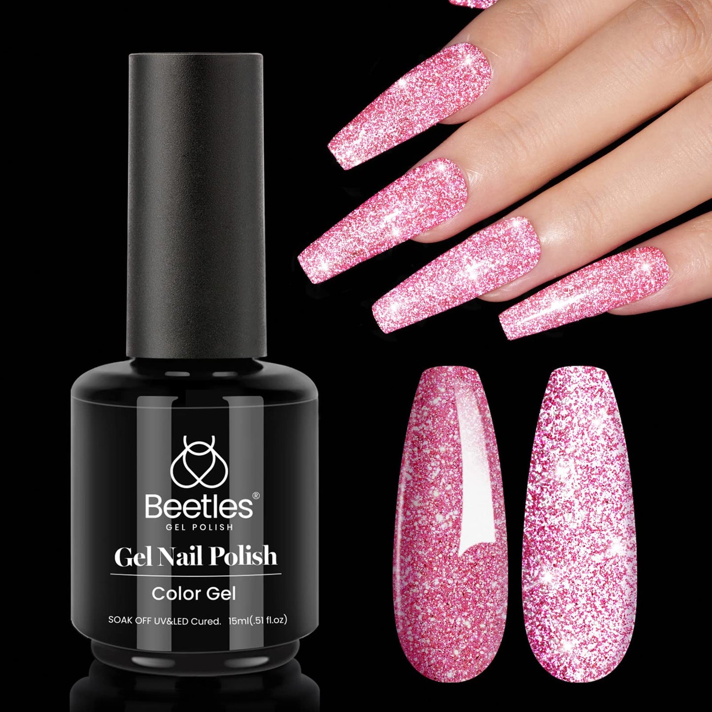 Beetles White Gel Nail Polish,15ml Summer Soak Off UV Gel Polish French Nail Art Manicure Salon DIY Design at Home Gift for Woman