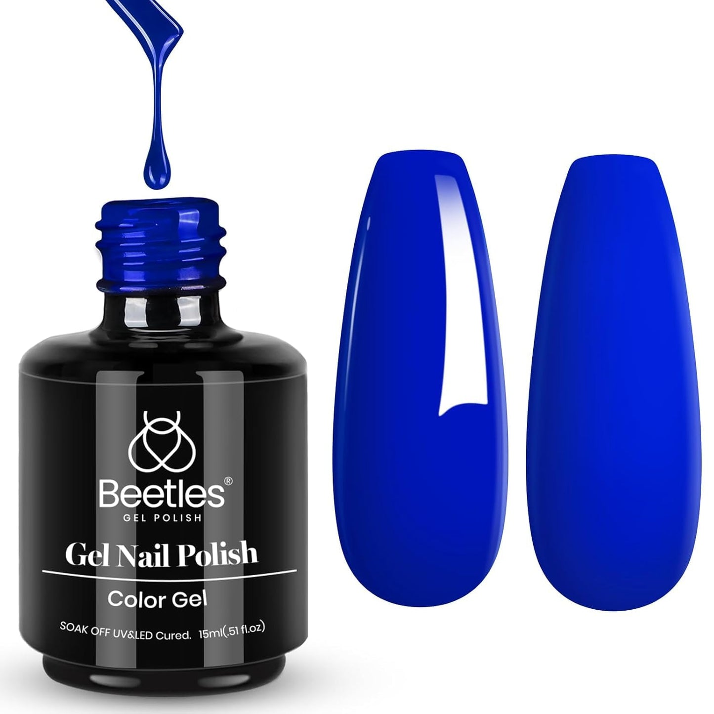 Beetles White Gel Nail Polish,15ml Summer Soak Off UV Gel Polish French Nail Art Manicure Salon DIY Design at Home Gift for Woman