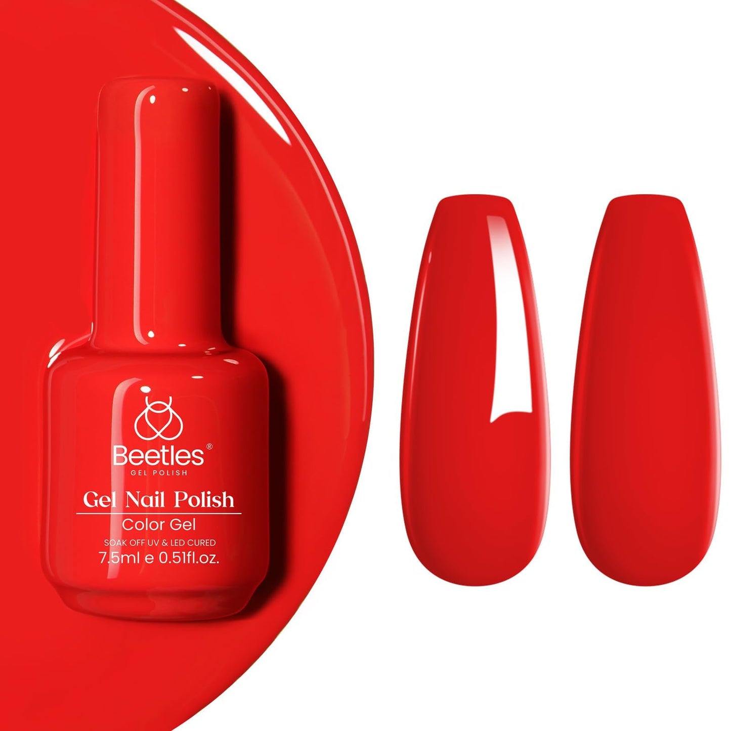 Beetles White Gel Nail Polish,15ml Summer Soak Off UV Gel Polish French Nail Art Manicure Salon DIY Design at Home Gift for Woman