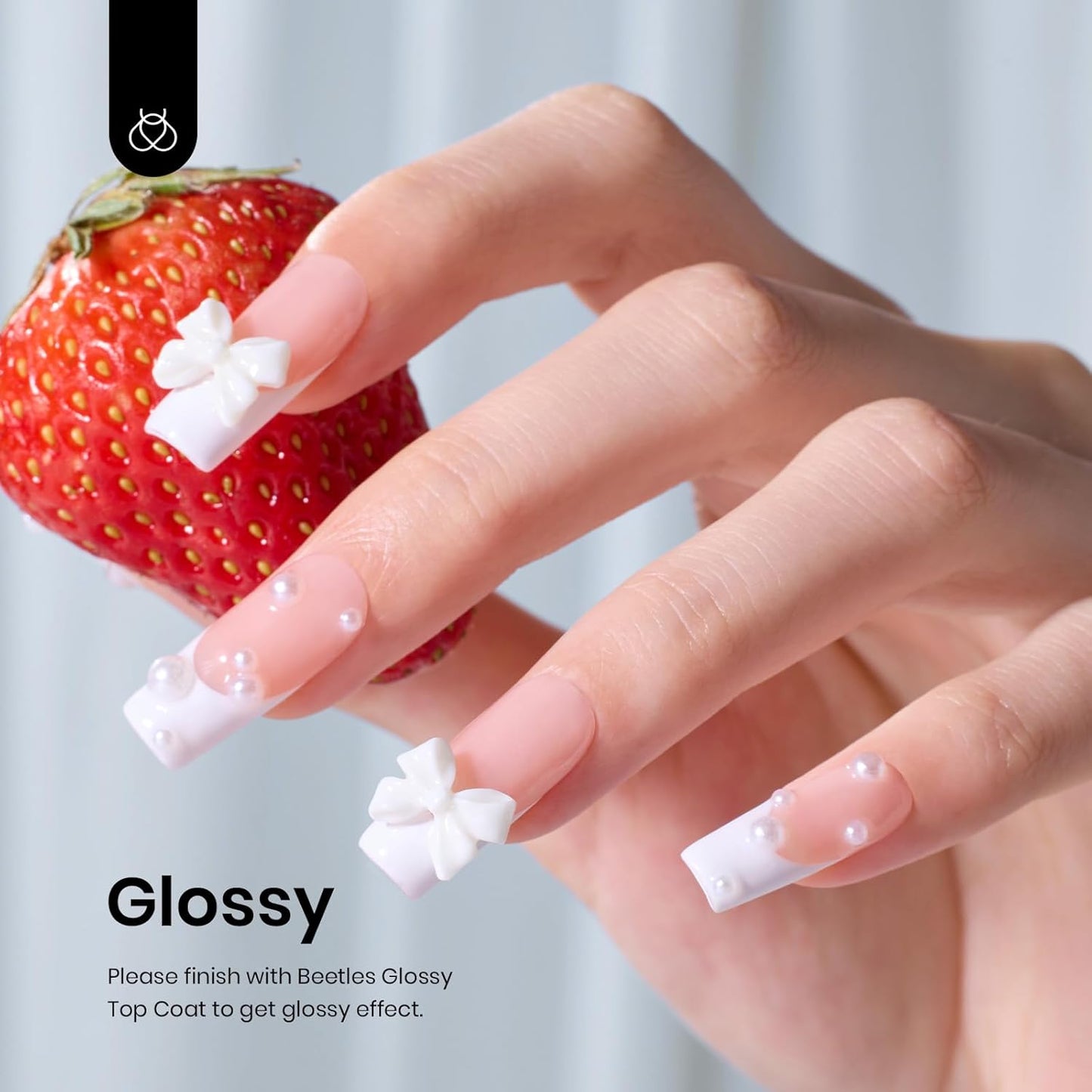Beetles White Gel Nail Polish,15ml Summer Soak Off UV Gel Polish French Nail Art Manicure Salon DIY Design at Home Gift for Woman