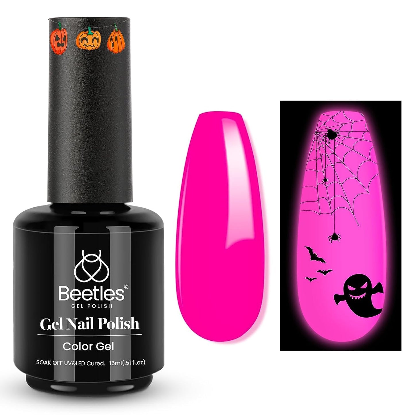 Beetles White Gel Nail Polish,15ml Summer Soak Off UV Gel Polish French Nail Art Manicure Salon DIY Design at Home Gift for Woman