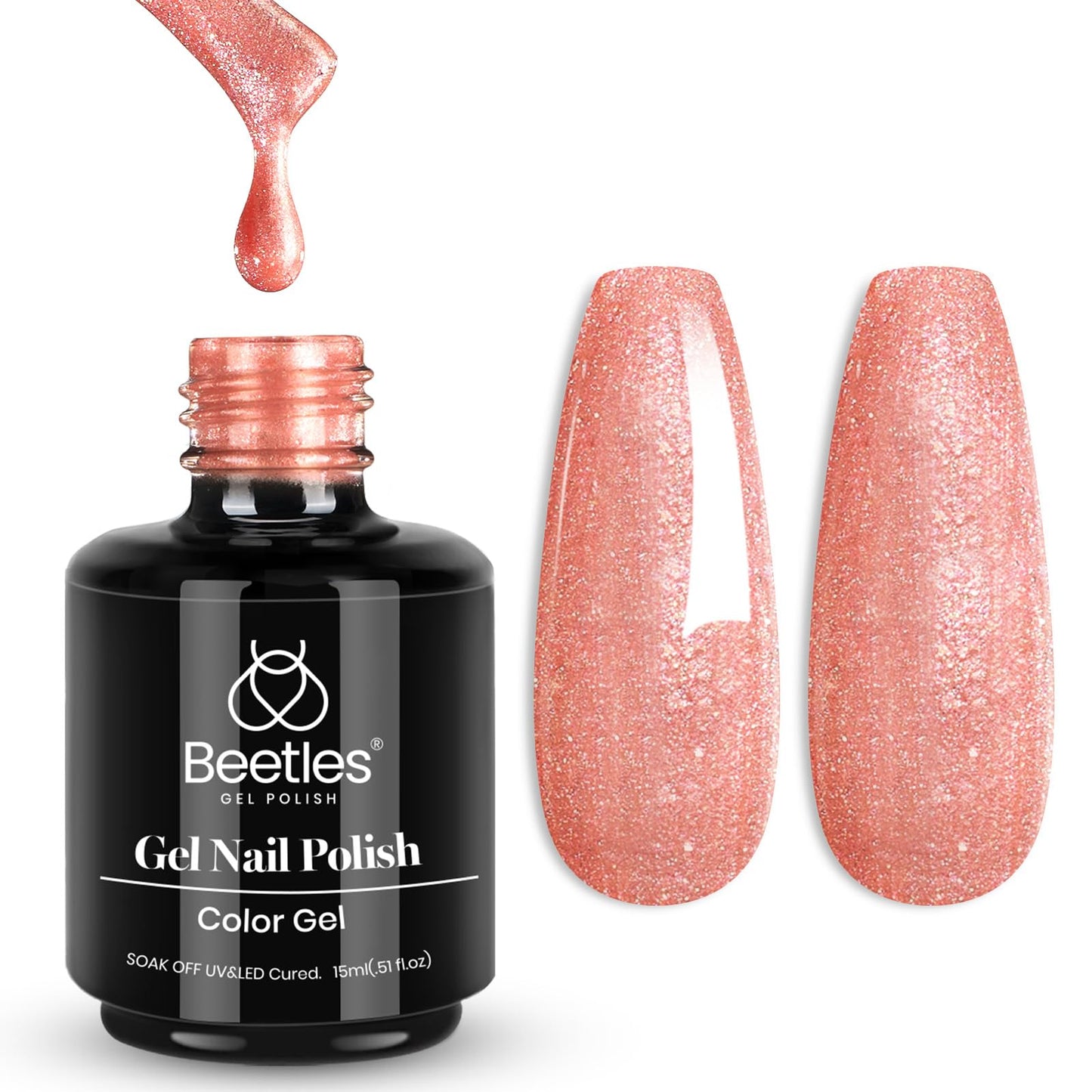Beetles White Gel Nail Polish,15ml Summer Soak Off UV Gel Polish French Nail Art Manicure Salon DIY Design at Home Gift for Woman