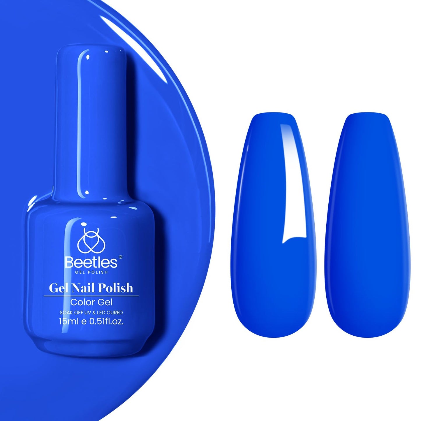 Beetles White Gel Nail Polish,15ml Summer Soak Off UV Gel Polish French Nail Art Manicure Salon DIY Design at Home Gift for Woman