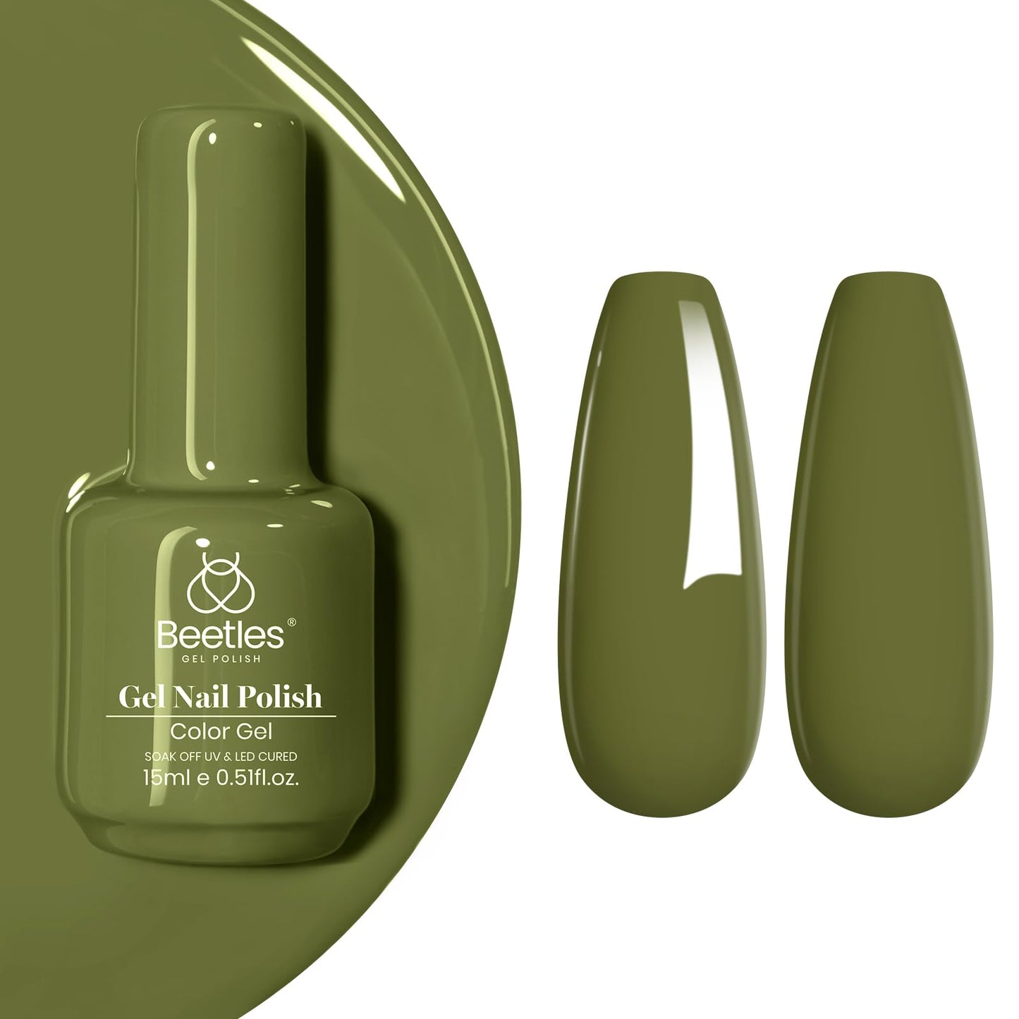 Beetles White Gel Nail Polish,15ml Summer Soak Off UV Gel Polish French Nail Art Manicure Salon DIY Design at Home Gift for Woman