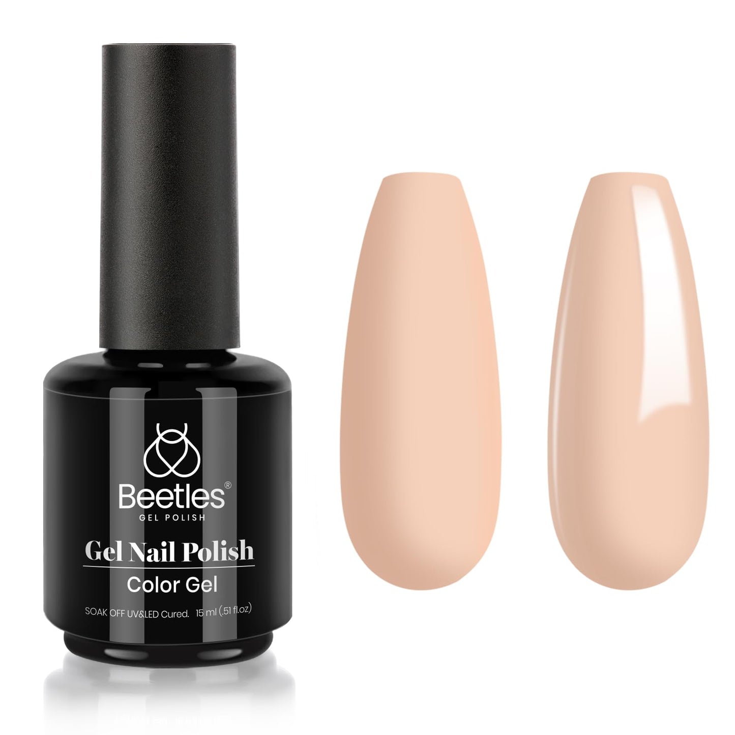 Beetles White Gel Nail Polish,15ml Summer Soak Off UV Gel Polish French Nail Art Manicure Salon DIY Design at Home Gift for Woman