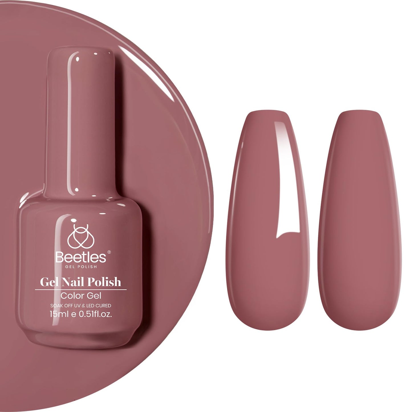 Beetles White Gel Nail Polish,15ml Summer Soak Off UV Gel Polish French Nail Art Manicure Salon DIY Design at Home Gift for Woman
