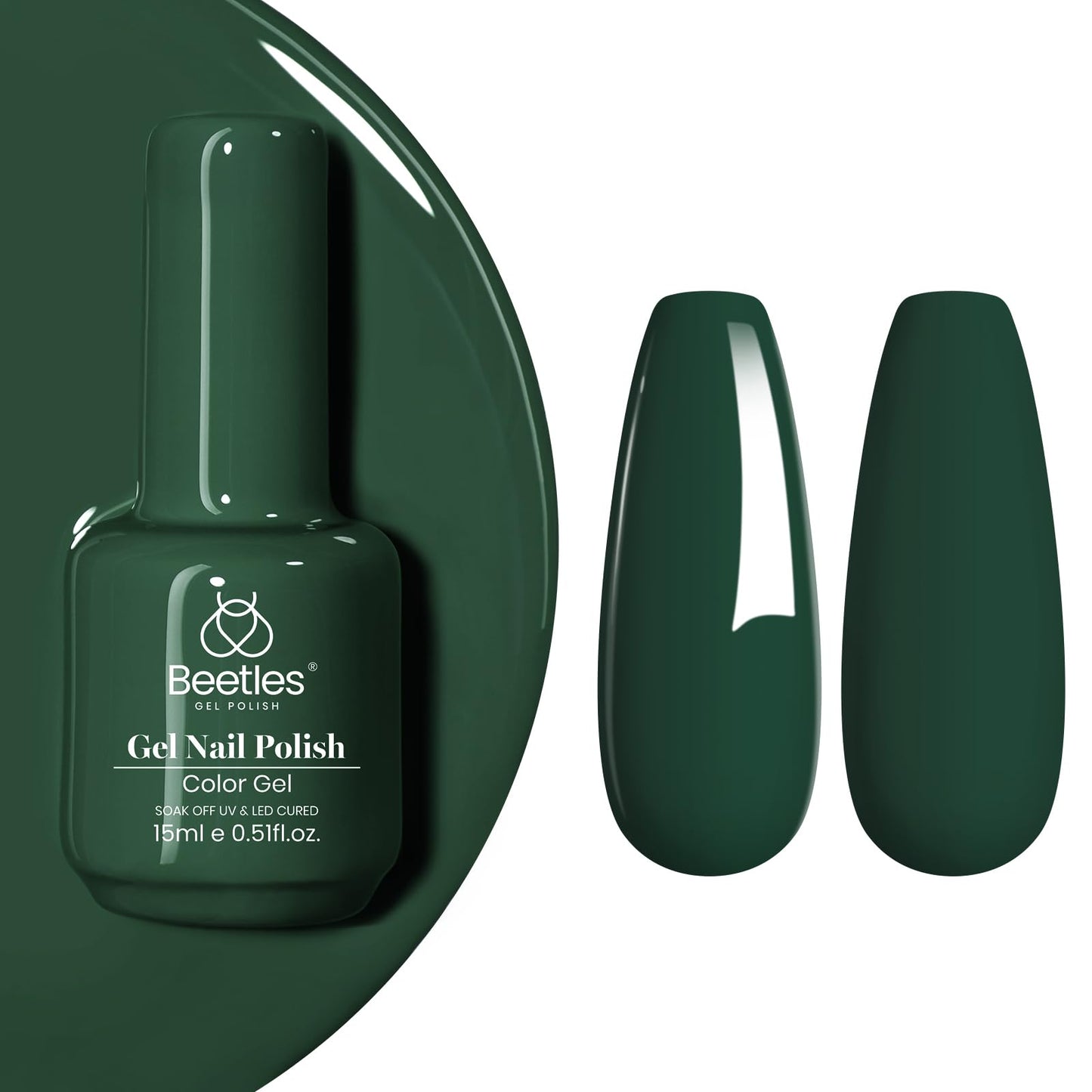 Beetles White Gel Nail Polish,15ml Summer Soak Off UV Gel Polish French Nail Art Manicure Salon DIY Design at Home Gift for Woman
