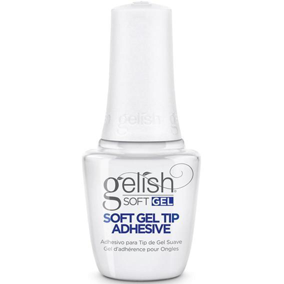 Gelish - Soft Gel Tip Adhesive 0.5oz Queen Nails & Beauty Supplies