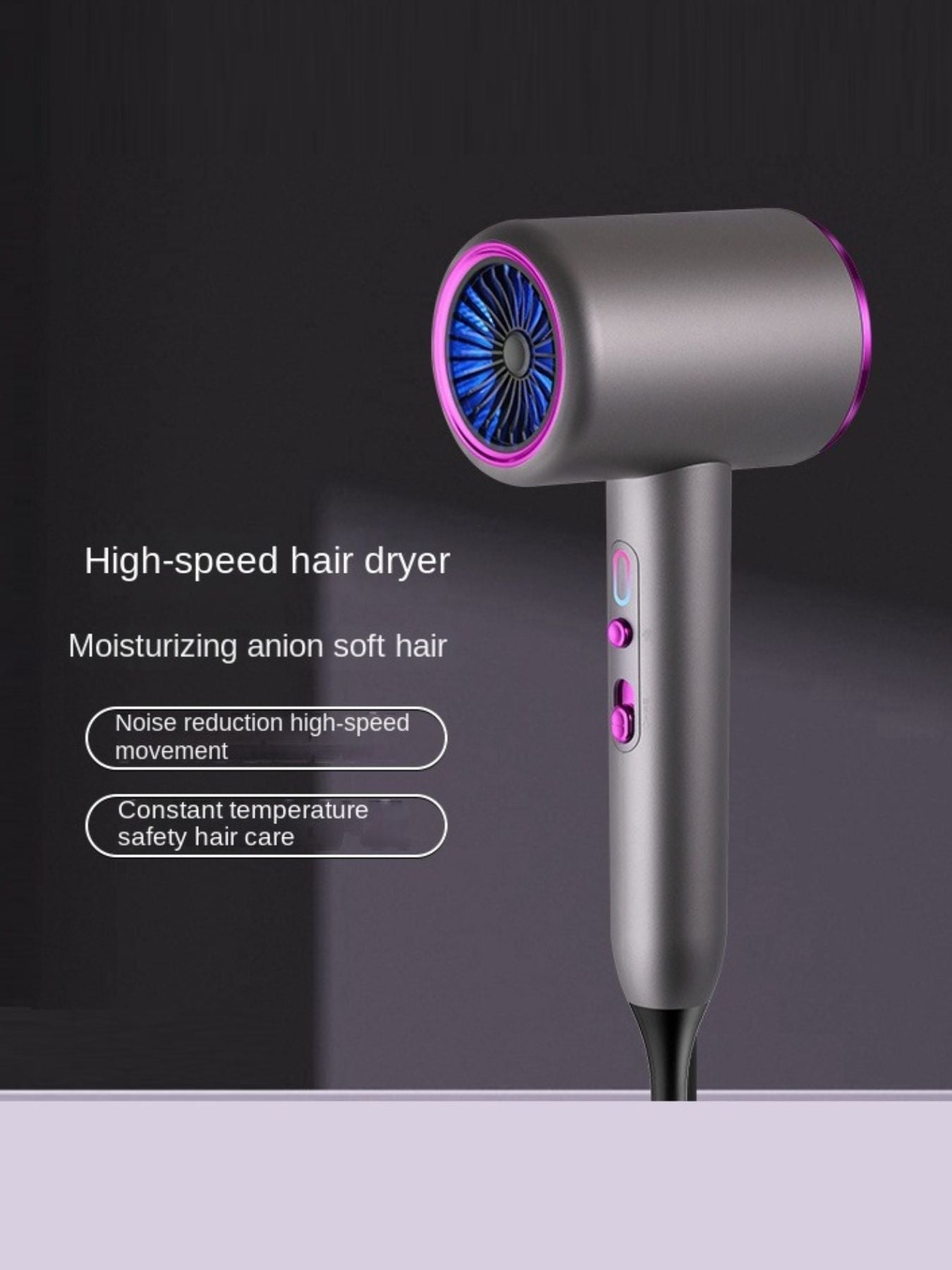 High-Speed Hair Dryer with Temperature Control Unique Oils
