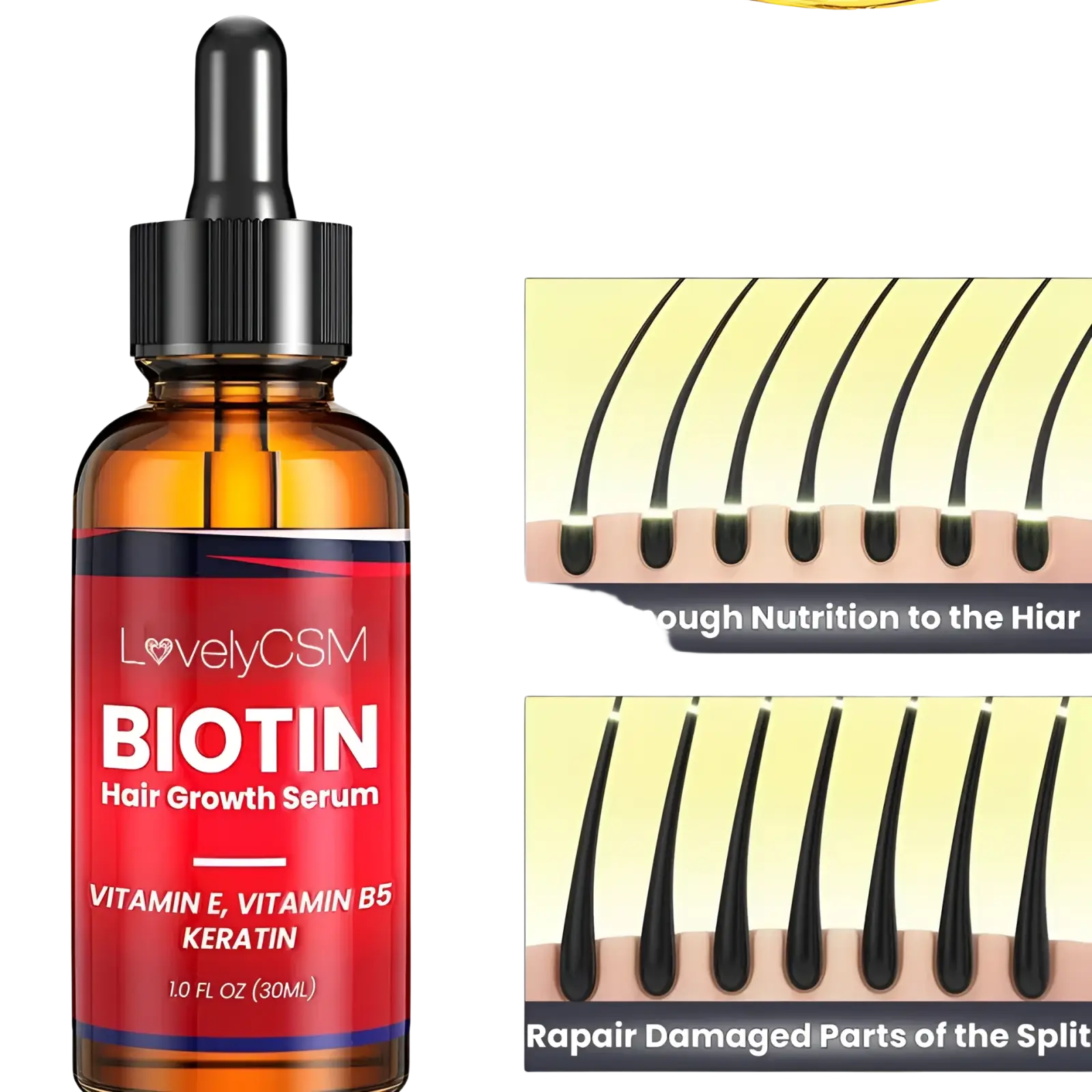 Biotin Hair Growth Serum Ginger Oil 30ml ARBA Global