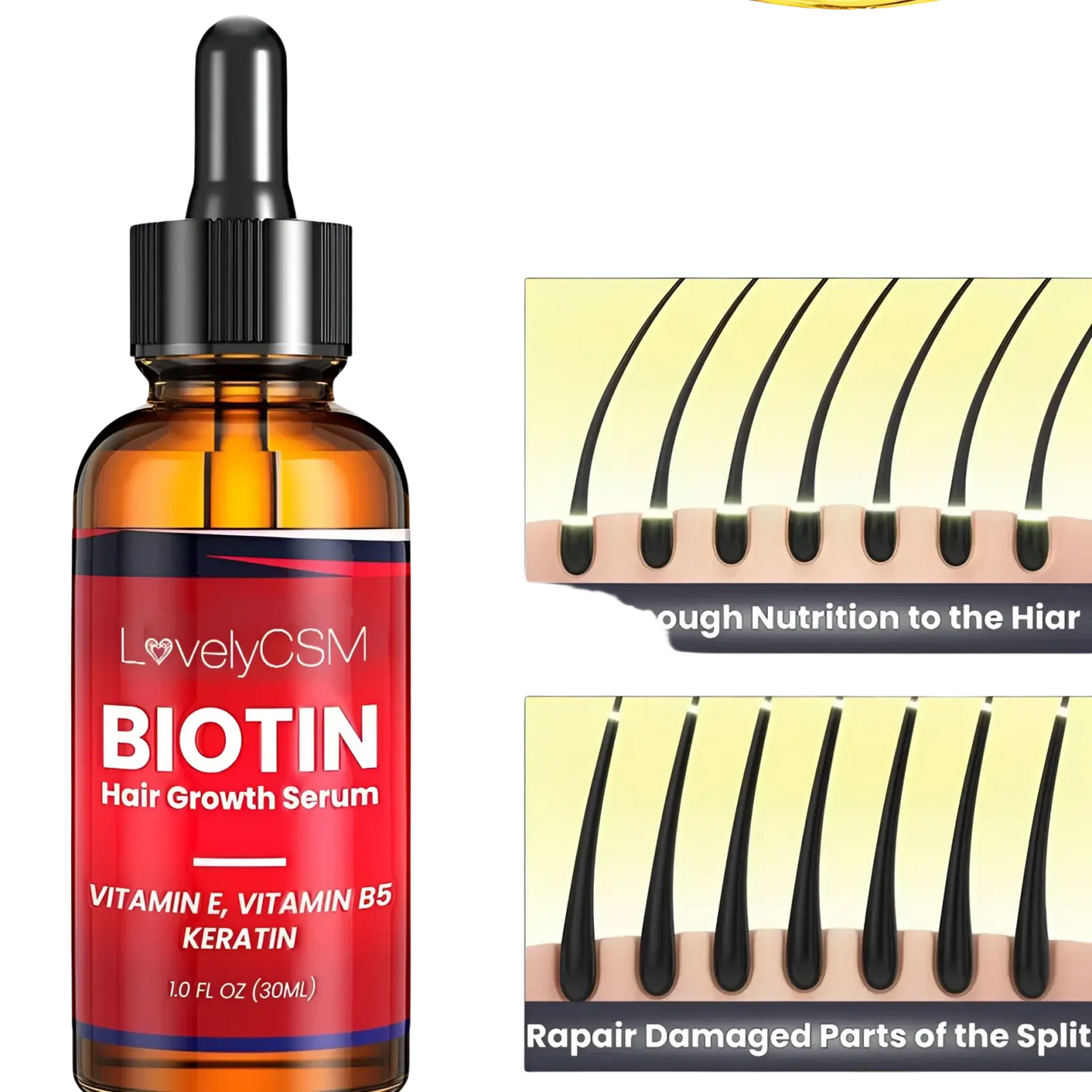 Biotin Hair Growth Serum Ginger Oil 30ml ARBA Global