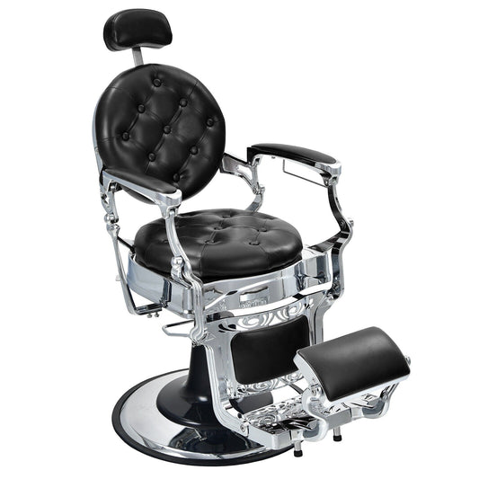 Vintage Barber Chair with Adjustable Height and Headrest LJGDeals