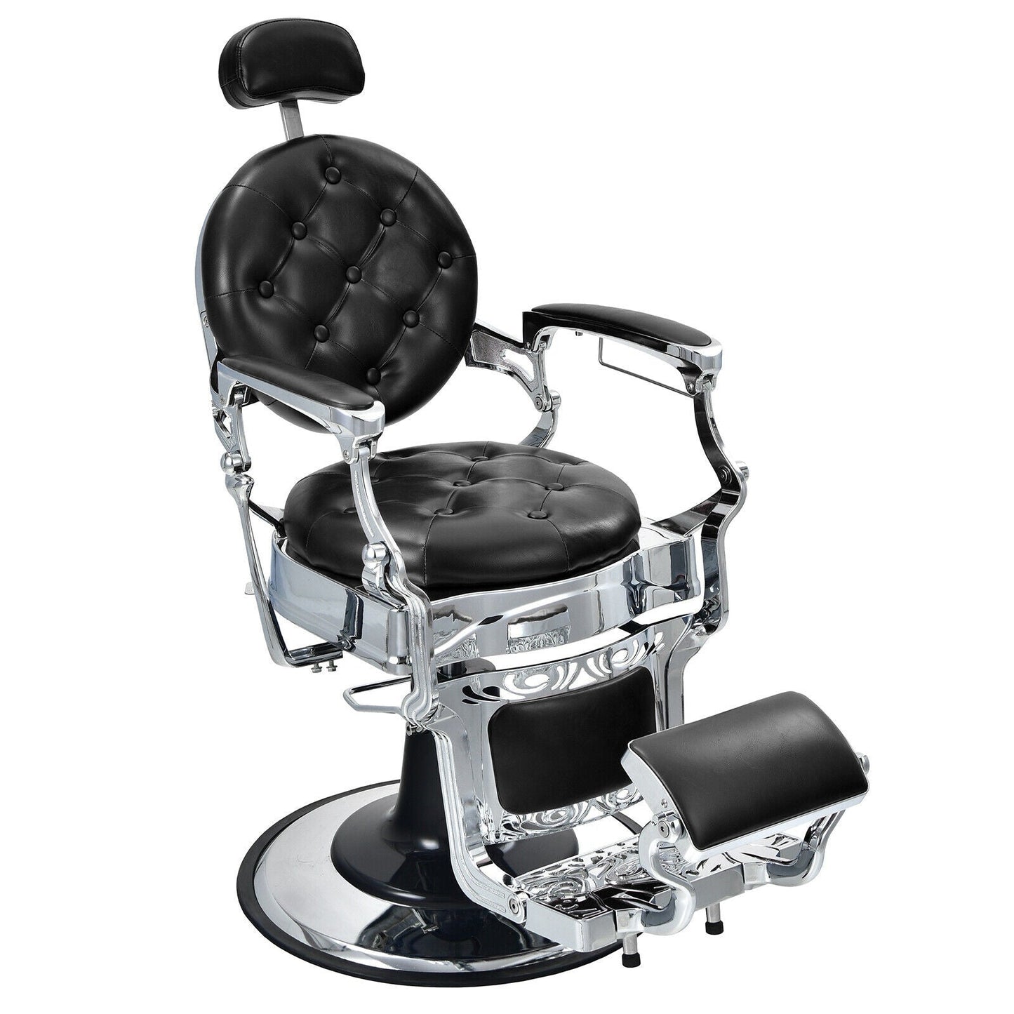Vintage Barber Chair with Adjustable Height and Headrest DirectDeals